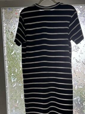 NWT Caslon Navy & White Striped Dress